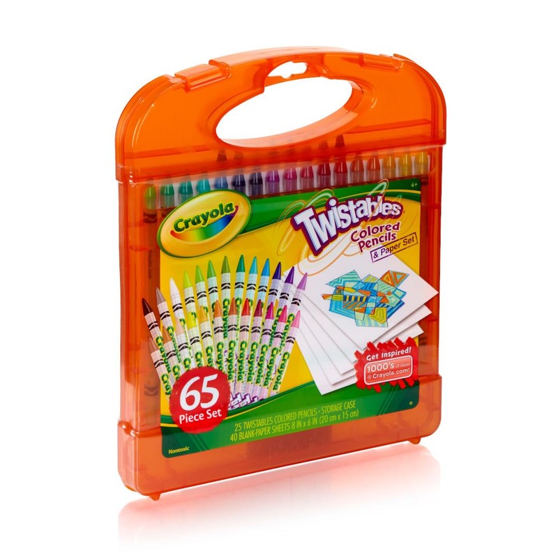 Crayola Twistables Colored Pencils Set 65 pieces (25 pencils +
