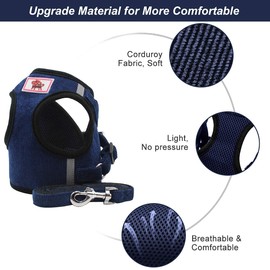 NERVOUS (Give Me Space) Yellow Colour Coded Non Pull L-XL Dog Harness PREVENTS Accidents By Warning Others Of Your Dog In Advance