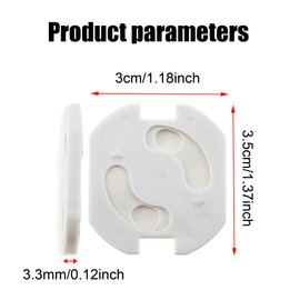 WeddHuis Sockets Child Lock (Pack of 10) - More Safety for Your Baby - Socket Safety for Children - Easy to Remove - Socket Protection Child Lock - Fits in Any Socket