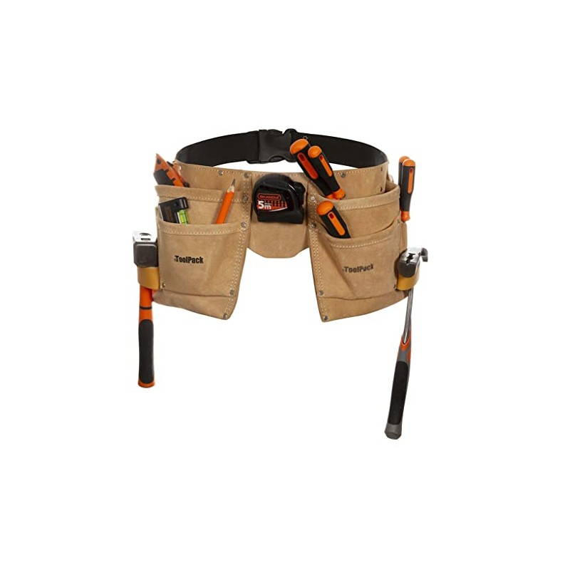 QPack 366.004 Heavy Duty Tool Belt Double Tool Belt –