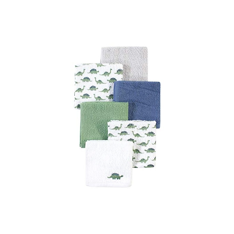 Luvable Friends Unisex Baby Super Soft Cotton Face Cloth Dinosaur