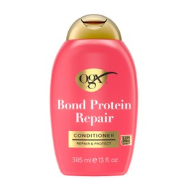 OGX Repair & Protect Bond Protein Repair Conditioner, Lightweight Conditioner Targets Damaged Areas of Hair for Effective Bond Repair, Sulfate-Free Surfactants, 13 fl. oz