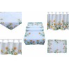 texpot Tablecloth 85 x 85 cm with print chamomile flowers