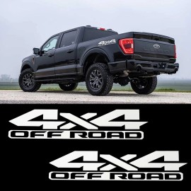 RY_TECH 4x4 Off Road Decals Rear Trunk Side Stickers For Ford F-150 F-250 Super Duty
