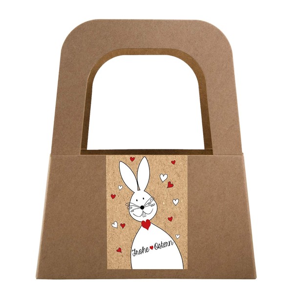 Logbuch-Verlag 5 Small Easter Nest Packaging - Handle Basket Made