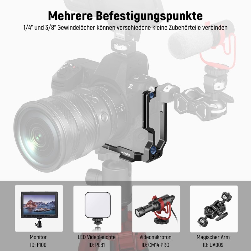 NEEWER Z8 L Plate Compatible with Nikon Z 8 Camera,