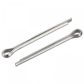 sourcing map Split Cotter Pin, 3mm x 35mm Stainless Steel Clip Fastener Fitting for Automotive, Mechanics, Silver Tone, 30Pcs
