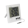 Velleman Digitales Thermo-/Hygrometer, großes LCD, Innentemperatur und -feuchtigkeit, Batterieanzeige, Speicherfunktion,