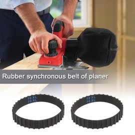 EMSea 2 Pieces Timing Belt with Closed Buckle Drive Plane Rubber 35 Teeth Compatible with Bllack?Deccker BD710 BD720 KW710 KW711 DN710