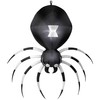 7' Gemmy Airblown Inflatable Hanging Black & White Spider Yard