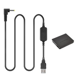 Raeisusp 5V USB Cable ACK-DC40 + DR-40 DC Coupler NB-6L Dummy Battery for Canon S90 S95 SX530 SX600 SX610 SX700 SX710