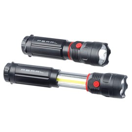 PEARL Light: 2-in-1 LED Torch with Work Light, Magnet, 2x 3 W, 300 lm, IPX4 (LED Torch with Magnetic Base, COB Torch, Magnetic Holder)