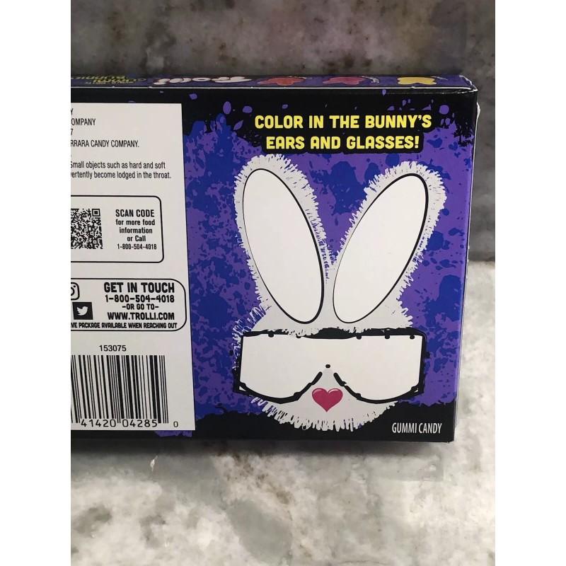 Trolli-Sour Brite Gummy Bunnies Gummy Candy-3oz bag. New-Easter. See Below