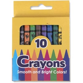 Trail maker 100 Pack Crayons in Bulk for Kids, Classroom - Wholesale Bright Wax Coloring Crayons in Bulk, 10 Per Box Bundle Art Set