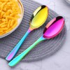 Bisda 2-Piece Stainless Steel 18 10 Serving Spoon (Rainbow)