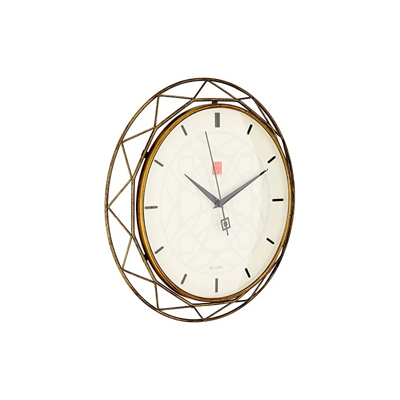 Bulova Clocks C4834 Luxfer Prism 14 Inch Frank Lloyd Wright
