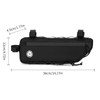TOSUOD Bike Frame Bag - 3 Multi-Position Straps Secure Mount,