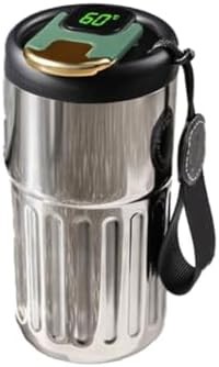 de café de acero inoxidable inteligente con visualización LED de temperatura, botella de agua portátil a prueba de fugas, de aislamiento de 450 ml