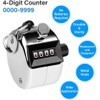 Handheld Tally Counter, 4-Digit counter, Clicker Counter, Hand Mechanical Counters,