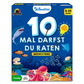 Skillmatics Card Game - 10 Times You Can Guess Underwater Animals, Gifts for Children from 8 Years, Great Fun for Travel, Holidays and Game Evenings with the Family
