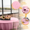 BRILLMAX 6 Pack Pink Round Tablecloths 90 Inch - Circle