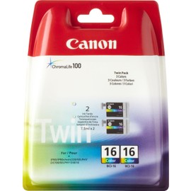 Canon BCI-16 Colour ink cartridge Twin pack 9818A008