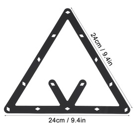 CYSFETENA 6 Piece Professional Billiard Triangle Set, Billiard Accessories Triangle Billiard Carrier, 8 Ball 9 Ball 10 Ball Black Billiards Magic Ball Rack for Billiard Hall