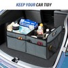 Simple Deluxe Car Trunk Organizer for SUV, Collapsible 2 Compartment