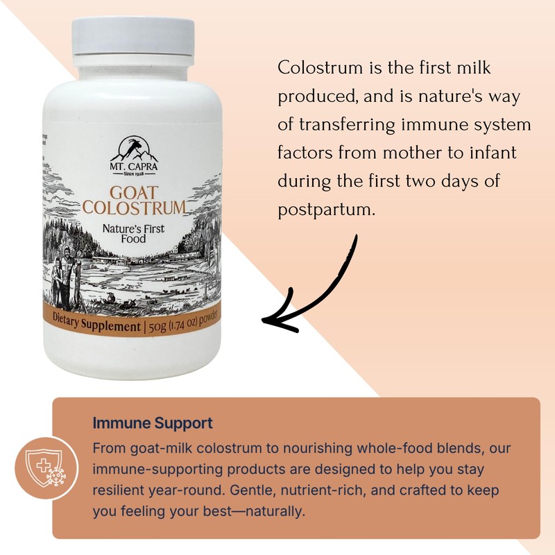 Mt. Capra Goat Milk Colostrum | for Healthy Immune System,