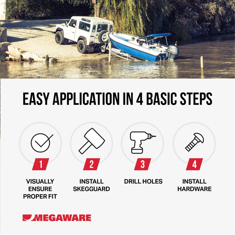 MEGAWARE KEELGUARD 27341 SKEGGUARD Fits Mercury Mariner 40-50-60hp 2 &