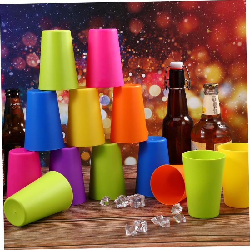 FRCOLOR 1 Set Plastic Cups Toddler Cups Blank Reusable Drink