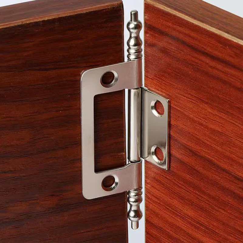 8PCS Stainless Steel Flush Hinges,Silver 2 Inch,Door Hinges for Drawer
