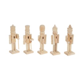 Unfinished Paintable Wood Nutcrackers