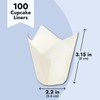 Juvale Cupcake Liners Tulip 100-Piece - Bulk Decorative Paper Cupcake