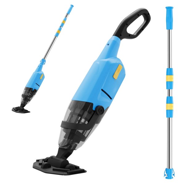Efurden Rechargeable Pool Cleaner Cordless Handheld Pool Vacuum 60Mins Above