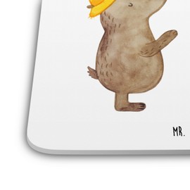 Mr. & Mrs. Panda 15er Set Untersetzer Set Bären mit Hut - Geschenk, Muttertag, Oma, Dad, Papi, Familie, Söhne, Getränkeuntersetzer, Family, Papa,