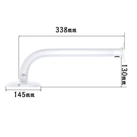 Rosebe Surveillance Security Camera Housing Bracket Mounting Hardware J Type [Metal] Size 33cm Bracket Security for CCTV Dome Cameras - Dome Camera Bracket