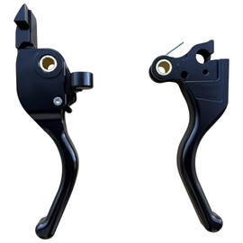 COKTNNI Motorcycle 3 Finger Clutch Brake Lever CNC Short Hand Clutch Brake Lever Fit for 2024-2025 Harley Road Glide Street Glide Road Glide CVO Road Glide ST (Black)