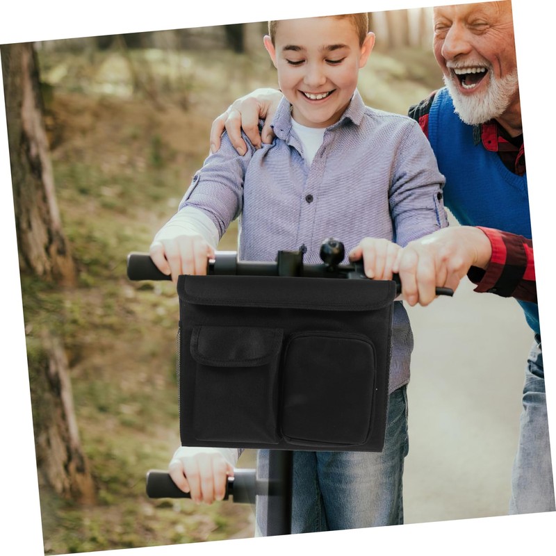 Ipetboom Wheelchair Accessory Bag Senior Walker Pouch Cup Holder under