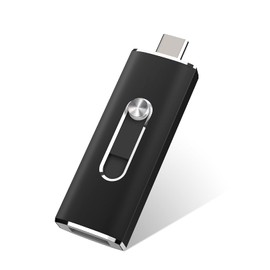 USB Memory 64GB USB 3.1 2 in 1 Type-C Flash Drive Dual Drive USB Thumb Drive Ultra Fast 64GB USB C Drive (Black)