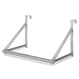 Whitmor Silver Door Closet Rod Metal Epoxy, 1.55 lbs, 10"D x 10"W x 18"H, Iron/Steel