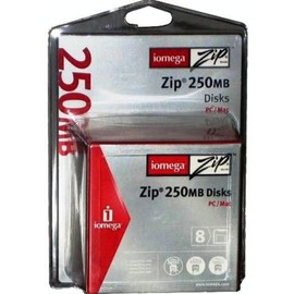 Iomega Zip Disk, PC/MAC Format, 250MB, 8/PK