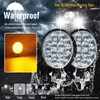HONLEEX 2Pcs 3.4'' Round Off Road Lights Amber/3000K,14 LEDs 17w