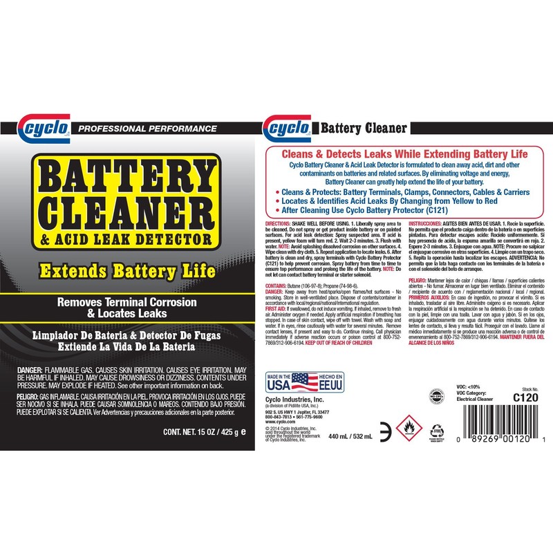 Cyclo - Battery Cleaner & Acid Leak Detector
