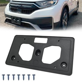 GZVKE Front License Plate Frame Tag Holder Mounting Bracket Fits for Honda CR-V 2020 2021 2022 Textured Black Replace HO1068134 71145TLAA50