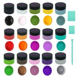 DGAGA Transfer Chalk Paste Paint Colors Screen Printing Paint Chalk Ink Paste for Silk Screen Stencils,Crafts,Paper,Fabrics,Furniture,Chalkboard,Wood DIY Home Decor (18 PCS Chalk paste starter set)