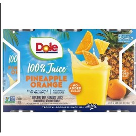 Dale All Natural 100% Pineapple Orange Juice, 6 fl oz, 6 Count Cans