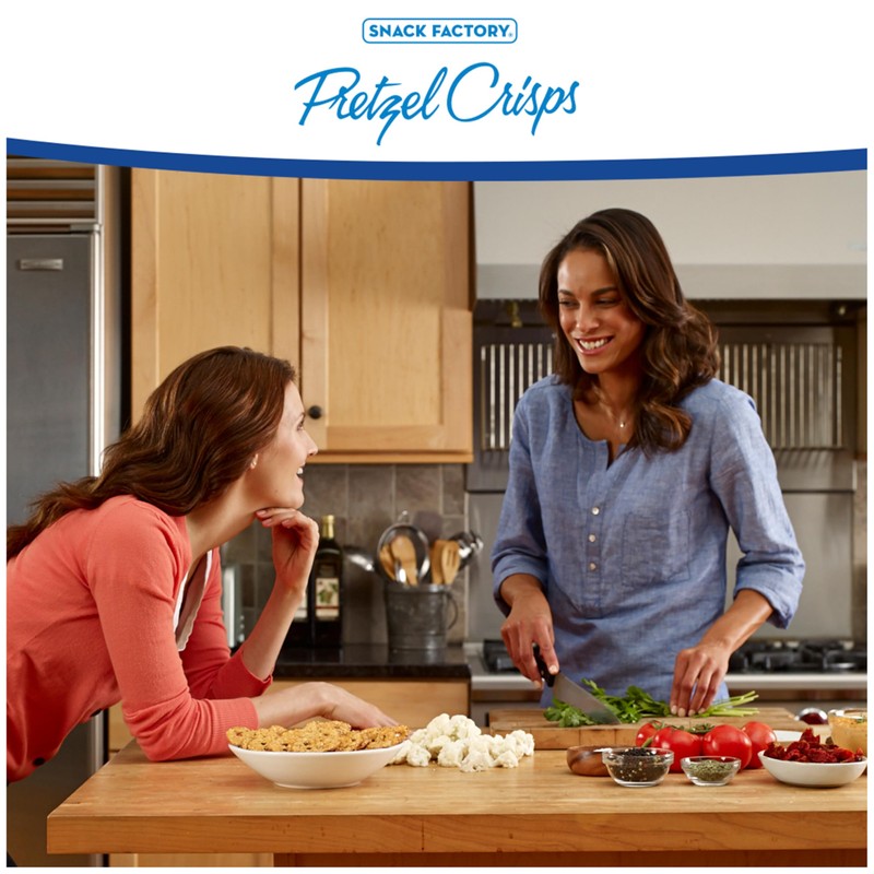 Snack Factory Buffalo Wing Pretzel Crisps, Non-GMO, 7.2 OZ Resealable