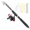 Telescopic Fishing Rod and Reel Combo Kit with Lure Outdoor