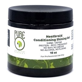 Pure O Natural Neat EZ Braid Beauty Professional Conditioning Shining Gel 16oz